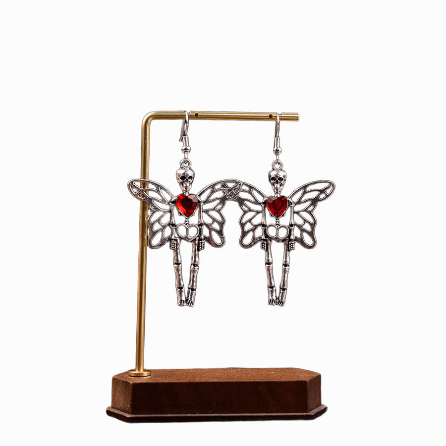 Wholesale Skull Wings Ruby Pendant